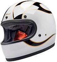 Biltwell Gringo Flames, integreret hjelm