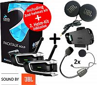 Cardo Packtalk Bold JBL + 2nd helmet kit, communication twin set
