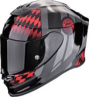 Scorpion EXO-R1 Evo Air FC Bayern, встроенный шлем