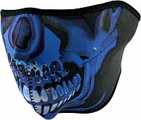 Zan Headgear Chrome Skull, demi-masque
