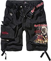 Brandit Iron Maiden Savage NOTB Black edition, pantalones cortos