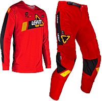 Leatt 3.5 S24 Red, ensemble jersey/pantalon textile