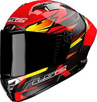 LS2 FF805 Thunder Carbon GP Fire, capacete integral