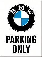 Nostalgic Art BMW - Parking Only White, magnet