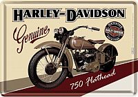 Nostalgic Art Harley-Davidson Flathead, carte postale métallique