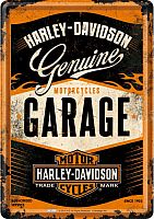 Nostalgic Art Harley-Davidson Garage, metal postcard
