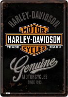 Nostalgic Art Harley-Davidson - Genuine Logo, signo de lata