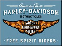 Nostalgic Art Harley-Davidson - Logo Blue, magneet