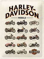 Nostalgic Art Harley-Davidson - Model Chart, sinal de lata