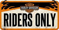 Nostalgic Art Harley-Davidson - Riders Only, decoratief bord