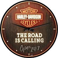 Nostalgic Art Harley-Davidson - Road is Calling, zegar ścienny