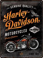 Nostalgic Art Harley-Davidson - Timeless Tradition, panneau en f