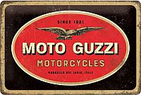 Nostalgic Art Moto Guzzi - Logo Motorcycles, sinal de lata