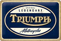Nostalgic Art Triumph - Legendary Motorcycles, signo de lata