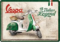 Nostalgic Art Vespa - Italian Legend, металлическая открытка