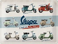 Nostalgic Art Vespa - Model Chart, tin tegn