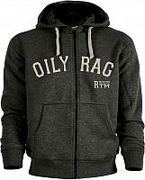 Oily Rag Clothing Registered Trademark, sweat à capuche zippé
