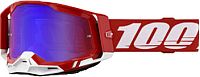100 Percent Racecraft 2 Red, veiligheidsbril gespiegeld
