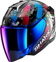 Shark Skwal i3 Jet Hellcat, casque ouvert