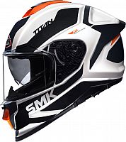 Casco Moto Smk 5 En 1 Hybrid Evo Classic C/ Pinlock Color Gris Diseño Solid  Tamaño