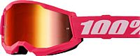 100 Percent Strata 2 Pink, goggles mirrored