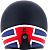 Helstons Union Jack, casque ouvert