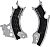 Acerbis 0026618 Honda CRF, X-Grip frame protector