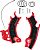 Acerbis 0026618 Honda CRF, X-Grip frame protector