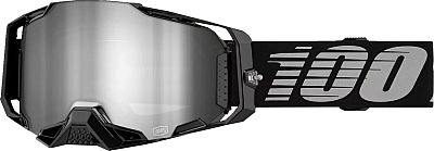 100 Percent Armega Black, goggles mirrored