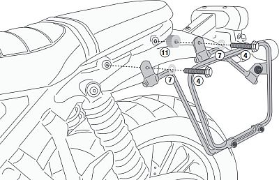 Givi Honda CL 500, Abstandhalter Multilock