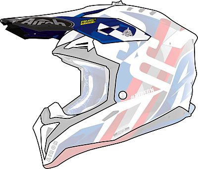 Airoh Aviator 3 Rainbow, peak