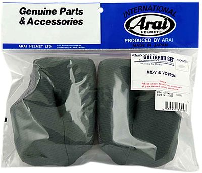 Arai MX-V Evo, cheek pads