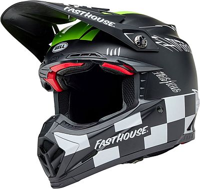Bell Moto-9S Flex Fasthouse Smoke Bomb, casco de motocross