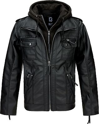 Brandit Black Rock, leather jacket