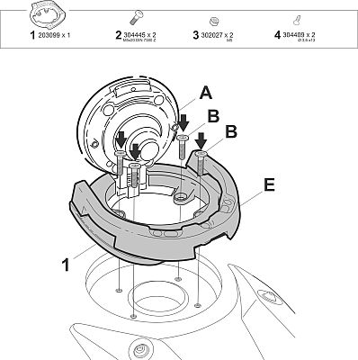 Shad Click System, mount (55/194)