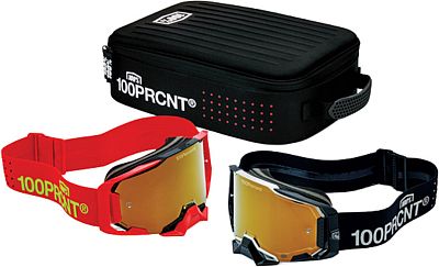 100 Percent Armega Racer Pro Pack, goggles mirrored