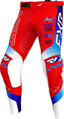 FXR Podium Gladiator MX Red, pantalones textiles