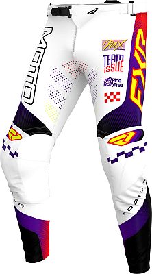 FXR Podium Gladiator MX White, pantalones textiles