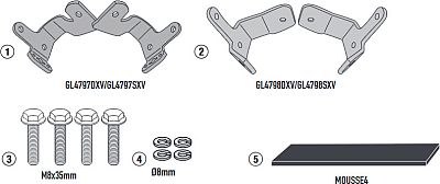 Givi Honda NC 750 X, PX Montagesatz