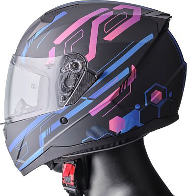 GMS-Moto Hexago Graphic, full face helmet