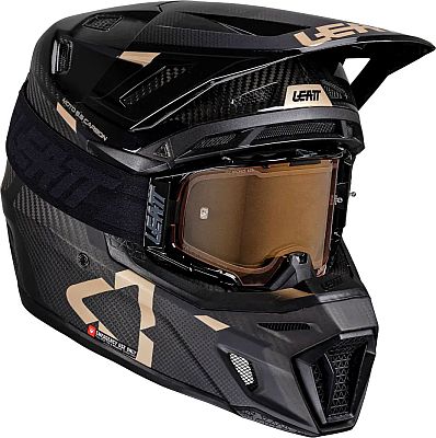 Leatt 9.5 Carbon-White, motocross helmet