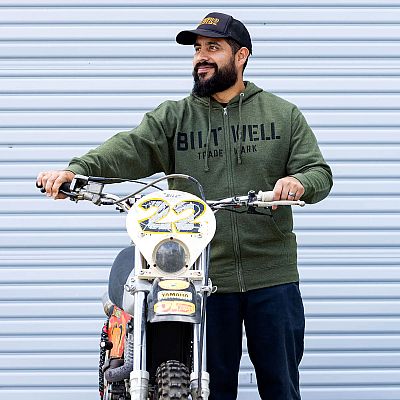 Biltwell Stencil, capuchon met rits (7/8)