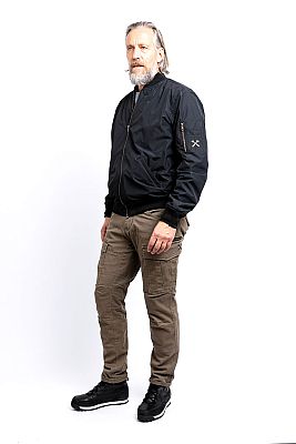JOHN DOE STROKER CARGO XTM Pantalon moto doublure , Homologué CE avec  Protections Couleur Camel ou Noir