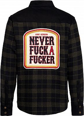 King Kerosin Motor Gear - Never f.ck a f.cker, chemise/veste tex