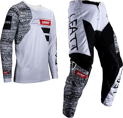Leatt 3.5 White, Zestaw dżersej/spodnie tekstylne