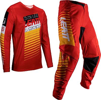 Leatt 3.5 Red, Zestaw dżersej/spodnie tekstylne