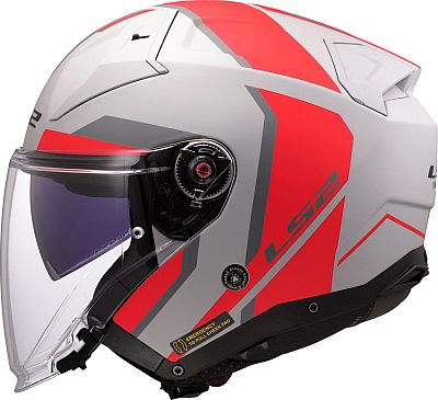 LS2 OF603 Infinity II Casco Moto Jet Con Visiera Parasole, Intercom Ready, XL - 3