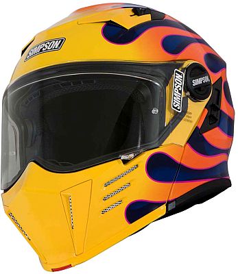 Simpson Darksome Wildfire, flip up helmet
