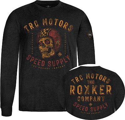 Rokker Skull, T-shirt langarm