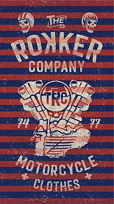Rokker Moto Stripes, Multifunktionstuch
